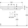 Шкаф под раковину GEBERIT MYDAY 88x41 какао с молоком глянец 824101000+125400600