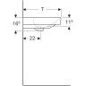 Тумба с умывальником GEBERIT SMYLE SQUARE 500.251.01.1+ 500.354.JK.1 90 см